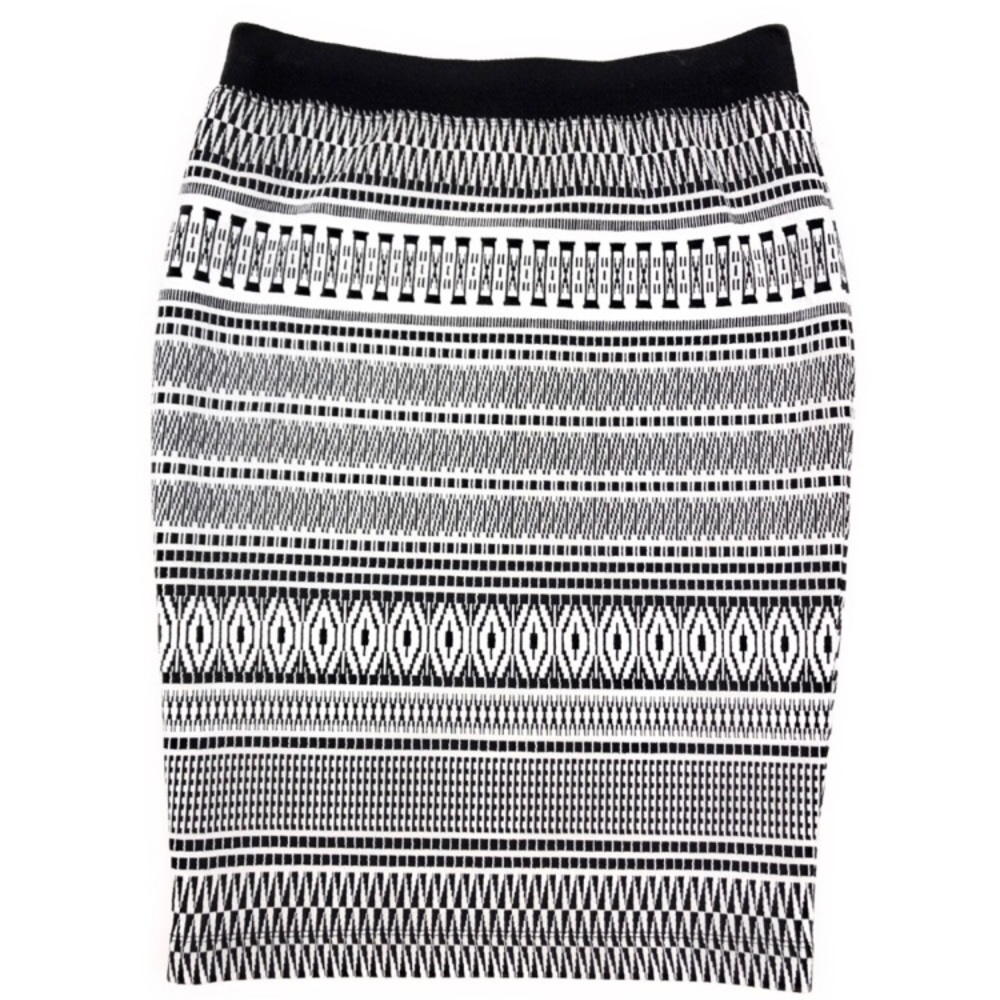 Aztec Print Pencil Skirt